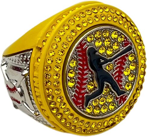 Discount Sports Rings, Softball Batter FINALIST RING — Player Award, assorted colors and gemstones in Saudi Arabia
