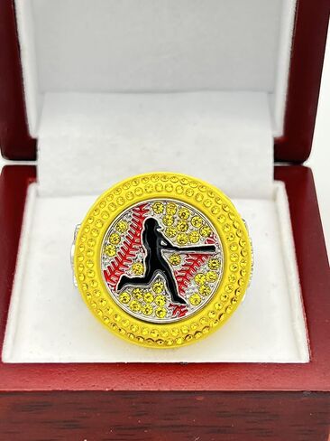 Discount Sports Rings, Softball Batter FINALIST RING — Player Award, assorted colors and gemstones in Saudi Arabia