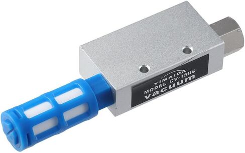 Vacuum Ejector Silver Durable 1/4" Negative Pressure Switch with Silencer Aluminum Alloy Pneumatic Negative Pressure Switch Vacuum Generator in Saudi Arabia