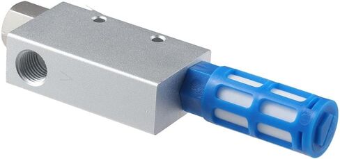 Vacuum Ejector Silver Durable 1/4" Negative Pressure Switch with Silencer Aluminum Alloy Pneumatic Negative Pressure Switch Vacuum Generator in Saudi Arabia