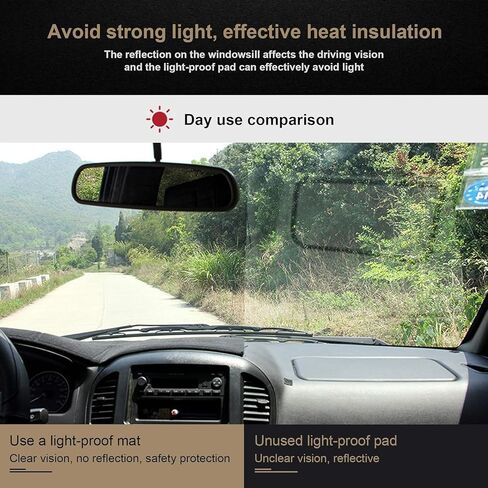 SPEEDWOW Dashboard Dash Board Cover Mat Carpet Compatible with Toyota Tacoma 2016-2023 in Saudi Arabia