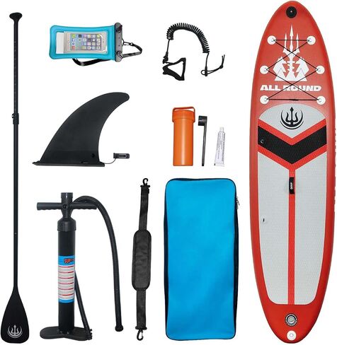 Inflatable Stand Up Paddle Board,10'6"Upgrade Version Blow Up Paddle Boards for Adults with Free Premium Sup Accessories & Backpack, Adjustable Paddle, Fins, Hand Pump in Saudi Arabia