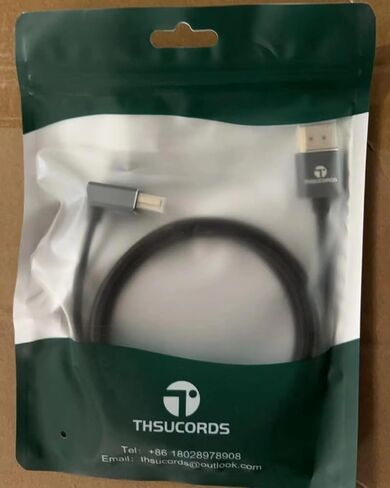 Thsucords Ultra Thin 8K HDMI 2.1 90 Degree Right Angle Cable 3.3FT, Flexible Slim High Speed Cord Support 4K@120Hz 8K@60Hz Compatible with Roku TV/HDTV/PS5/Blu-ray in Kuwait