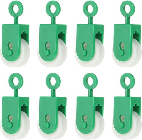 PATIKIL Nylon Pulley Mini for Wire Amateur Radio Loop Antennas, 8Pcs DIY Pulley System for Pulley Frame Project, Green in Saudi Arabia