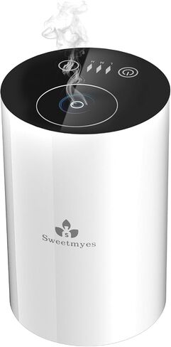 Waterless Essential Oil Diffuser - Aromatherapy Nebulizer Diffuser Battery Operated, Portable Scent Air Freshener Machine with 3 Mist Level & Auto Off Function for Home Cars Office (Type-C Version) in Saudi Arabia