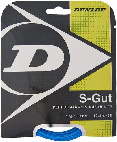 Dunlop Sports S-Gut 17G Tennis String, Red, 1 Set in Saudi Arabia