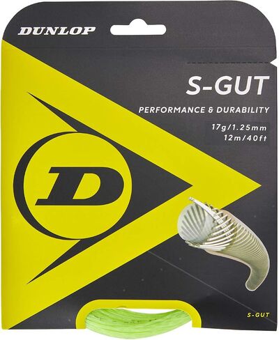 Dunlop Sports S-Gut 17G Tennis String, Red, 1 Set in Saudi Arabia