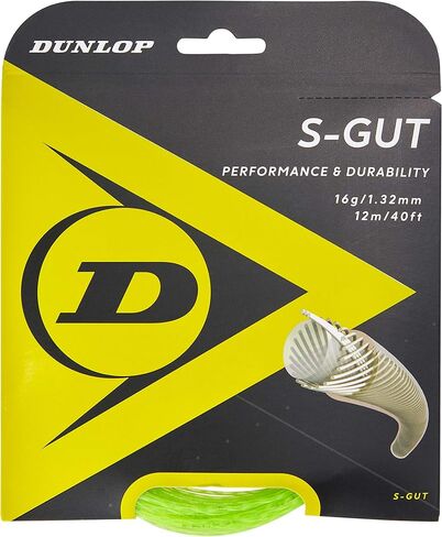 Dunlop Sports S-Gut 17G Tennis String, Red, 1 Set in Saudi Arabia