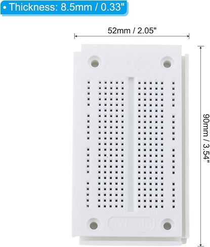PATIKIL 6 Pcs Breadboard, Solderless Breadboard Large Breadboard 270 Tie Points Prototype PCB Bread Board Electronics Kit Plates in Saudi Arabia