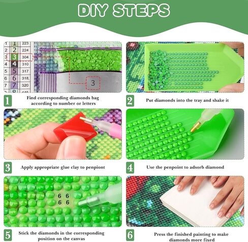 COMBYEO Tornado Diamond Painting Kits for Adults, 5D DIY Fantasy Diamond Art Kits, Full Round Drill Crystal Arts and Crafts, Gem Art Painting Kit for Home Wall Decor(12x16inch) in Kuwait