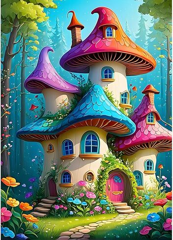 COMBYEO Tornado Diamond Painting Kits for Adults, 5D DIY Fantasy Diamond Art Kits, Full Round Drill Crystal Arts and Crafts, Gem Art Painting Kit for Home Wall Decor(12x16inch) in Saudi Arabia