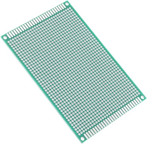uxcell 1pcs 7x10cm Double Sided PCB Board Universal Printed Circuit Proto Board for DIY Soldering Electronic Projects Practice Test Circuit in Saudi Arabia