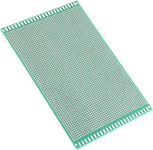 uxcell 1pcs 7x10cm Double Sided PCB Board Universal Printed Circuit Proto Board for DIY Soldering Electronic Projects Practice Test Circuit in Saudi Arabia