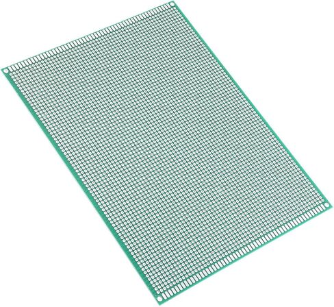 uxcell 1pcs 7x10cm Double Sided PCB Board Universal Printed Circuit Proto Board for DIY Soldering Electronic Projects Practice Test Circuit in Saudi Arabia