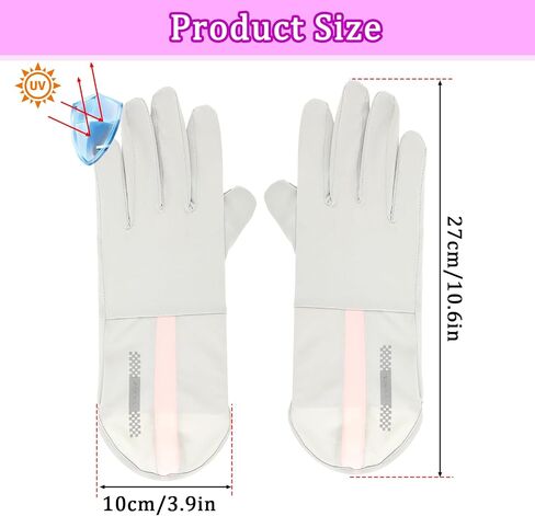 Driving Gloves Sun Gloves Sun Protection Gloves UV Protection Gloves Full Finger Thin Gloves UV Light Gloves Cycling Gloves for Women in Saudi Arabia