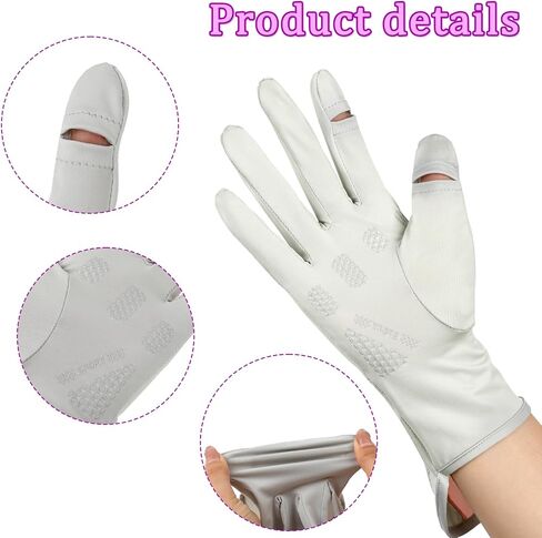 Driving Gloves Sun Gloves Sun Protection Gloves UV Protection Gloves Full Finger Thin Gloves UV Light Gloves Cycling Gloves for Women in Saudi Arabia