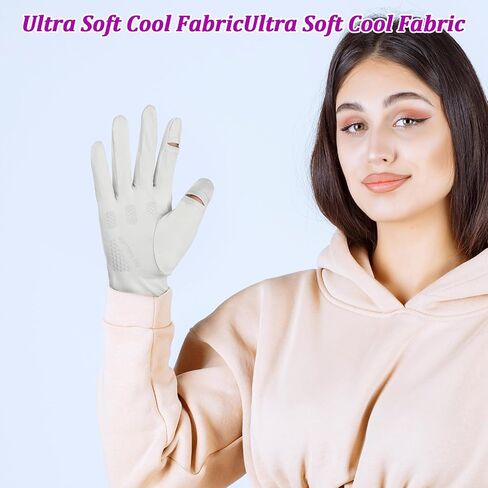 Driving Gloves Sun Gloves Sun Protection Gloves UV Protection Gloves Full Finger Thin Gloves UV Light Gloves Cycling Gloves for Women in Saudi Arabia
