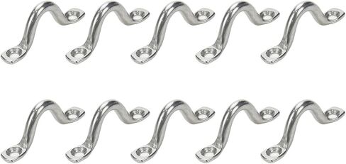 10 قطع من خطافات السقف من الفولاذ المقاوم للصدأ M6 من Xiaoyztan خطاف على الحائط على شكل حرف U للتعليق (قطر السلك 6 مم/0.24 بوصة) in Kuwait