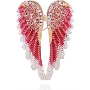Brooch Pins for Women Men Fashion Angel Wings Large Brooch Lapel Pin Scarf Buckle Pin Crystal Brooch Wedding Prom Dresses Clothing Accessories Jewelry