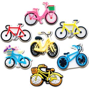 Bike Shoe Decoration Charms for Croc Clogs Sandals, Bicycle Shoe Accessories Charms for Teen Adult Party Favors Gifts