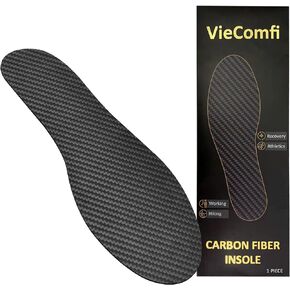Carbon Fiber Insole for Pain Relief & Injury Recovery. Rigid Orthotic Inserts Ideal for Reducing Foot Pain of Turf Toe, Hallux Rigidus, Arthritis. Carbon Fiber Shoe Inserts for Women Men 1 insole 29cm