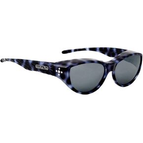 Jonathan Paul Fitovers Chic Kitty Blue Cheetah Polarvue Grey Sunglasses