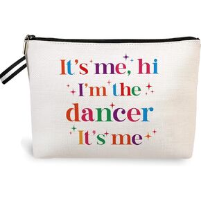 jepuyaya Dance Makeup Bag Gift, Dance Coach Dance Teacher Gift, Dancer Lovers Gift, Dance Cosmetic Bag for Women, Zipper Pouch Birthday Christmas Gifts, It's Me, Hi I'm The Dancer6JM261