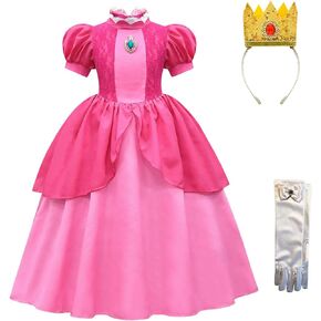 Girl's Halloween Party Dress Super Brothers Princess Peach Costume