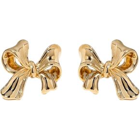 أقراط LOKLIFFAI من الفضة الإسترلينية عيار 925 على شكل فيونكة للنساء والفتيات أقراط على شكل شريط مجوهرات in Kuwait