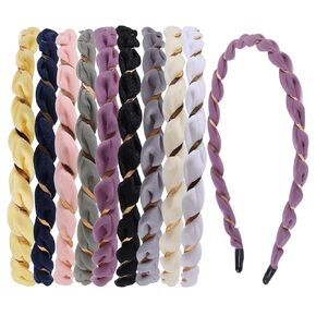 Thin Headbands for Women,Metal Spring Hair Hoop Headbands,Non Slip Sports Hairband For Girls Skinny Wire Comfortable Headband