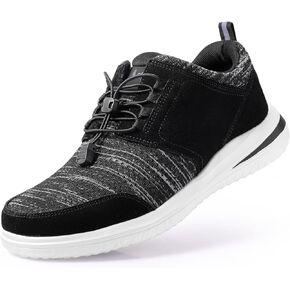 Men's Extra Wide Shoes for Walking All Day, Orthopedic Sneakers with Arch Support, Wide Toe Box Shoes for Plantar Fasciitis Pain Relief