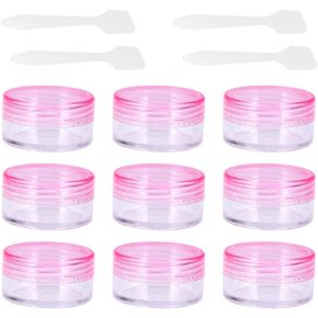 KALLORY 20 Pcs Refillable Cream Containers Cream Bottles Travel Bottles for Creams Travel Bottles for Cosmetics Travel Containers for Creams