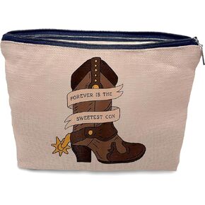 western makeup bag,western yeehaw makeup bag, Cowgirl Makeup Cosmetic Bag,Trendy Retro Wild West Linen Makeup Bag,Cowgirl Gifts for Girls Women,western Gifts for Cowgirl