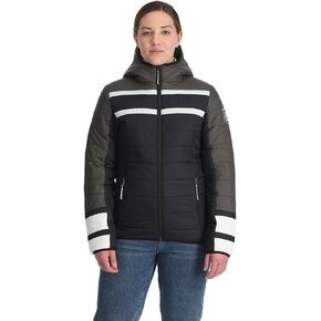 Spyder Women's Ethos Hooded Puffy Ski Jacket