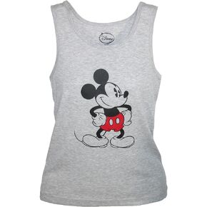 Disney Mickey Mouse Tank Top, Small, Grey