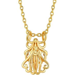 GOLDCHIC JEWELRY Zodiac Constellation Charm Necklace for Women, Gold Horoscope Astrology Pendant Necklaces Birthday Gifts