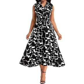Long Maxi Dresses for Women Summer Casual Loose Floral Printed Floor Length Long Dress