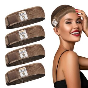 Wig Grip for Keeping Wig in Place, Non Slip Wig Headbands, Wig Bands to Secure Wig, 4 PCS