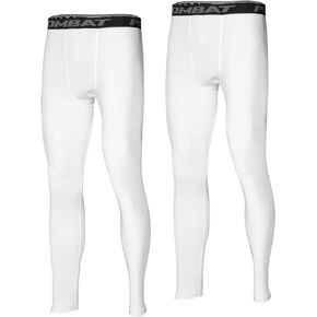 SS COLOR FISH 2 Pack Men Compression Pants Athletic Baselayer Workout Legging Running Tights for Men
