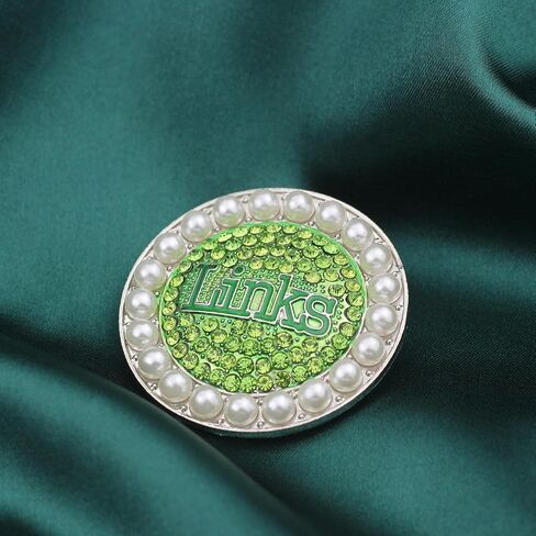 Greek Sorority Brooch Pin for Women Girls Sorority Gift Paraphernalia Jewelry Green Rhinestone Brooch Sisterhood Graduation Gift for Soror in Saudi Arabia