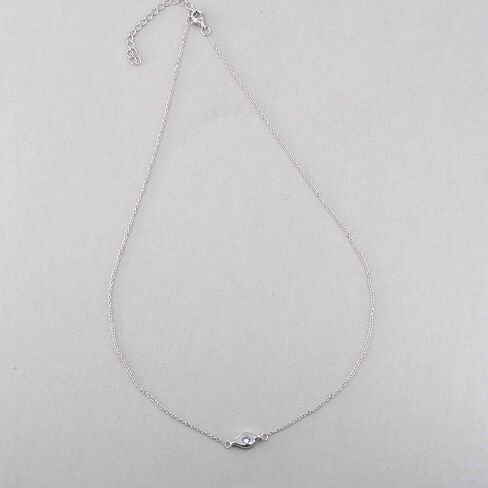 LEMON GRASS Evil Eye Sterling Silver Dainty Necklace in Saudi Arabia