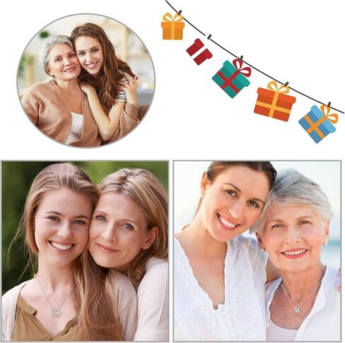 هدايا الأم والابنة - قلادة مطابقة للأم / الابنة / المرأة / الفتاة، مجموعة مجوهرات حيوانات من الفضة الإسترلينية S925 مكونة من قطعتين هدية مغناطيسية قابلة للفصل / قابلة للدمج in Kuwait