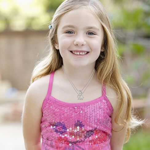 هدايا الأم والابنة - قلادة مطابقة للأم / الابنة / المرأة / الفتاة، مجموعة مجوهرات حيوانات من الفضة الإسترلينية S925 مكونة من قطعتين هدية مغناطيسية قابلة للفصل / قابلة للدمج in Kuwait