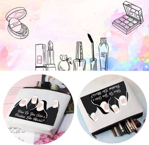 CMNIM The Sound of Inspired Music Makeup Bag How Do You Solve a Problem Like Maria Quote Musical Theatre Gifts For Broadway Fans Accessory Pouch (Maria Quote Makeup Bag) in Saudi Arabia