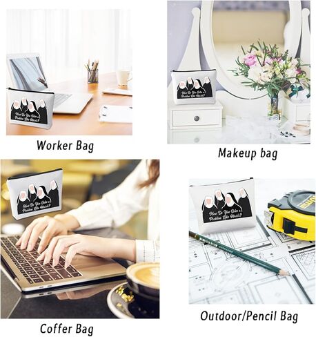 CMNIM The Sound of Inspired Music Makeup Bag How Do You Solve a Problem Like Maria Quote Musical Theatre Gifts For Broadway Fans Accessory Pouch (Maria Quote Makeup Bag) in Saudi Arabia