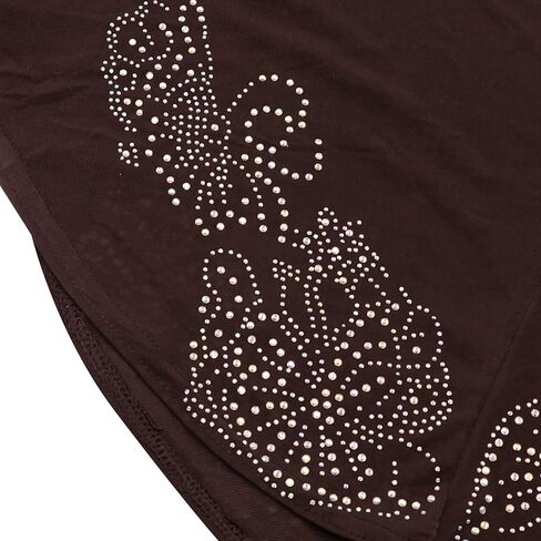 المرأة بريق الكريستال حجر الراين الحجاب مسلم عمامة الحجاب قبعة طويلة وشاح شال التفاف in Kuwait