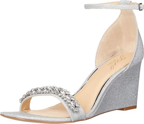 Jewel Badgley Mischka Peggy Crystal Embellished Wedge in Saudi Arabia