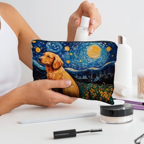 Dachshund Makeup Bag,Dachshund Cosmetic Bag, Dachshund Makeup Travel Toiletry Bag,Dachshund Mom Gifts,Dachshund Lover Gifts,Dachshund Gifts for women in Saudi Arabia