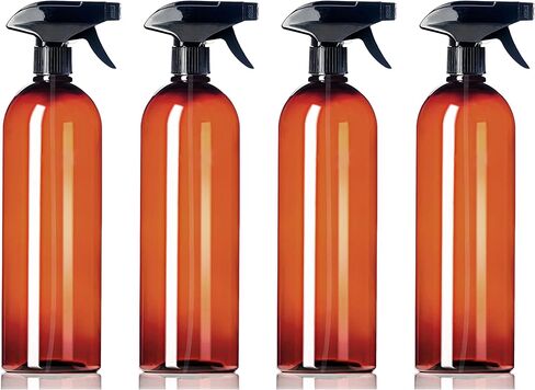 زجاجات رش بلاستيكية من ljdeals بوزن 32 أونصة مع رشاشات رذاذ وتيار، حاويات رفيعة وطويلة قابلة لإعادة التعبئة للحمام والمطبخ ورذاذ الشعر... عبوة من 4 قطع، خالية من مادة BPA، مصنوعة في الولايات المتحدة الأمريكية in Kuwait