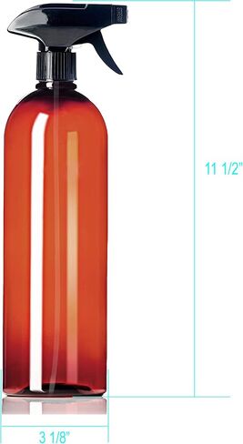 زجاجات رش بلاستيكية من ljdeals بوزن 32 أونصة مع رشاشات رذاذ وتيار، حاويات رفيعة وطويلة قابلة لإعادة التعبئة للحمام والمطبخ ورذاذ الشعر... عبوة من 4 قطع، خالية من مادة BPA، مصنوعة في الولايات المتحدة الأمريكية in Kuwait